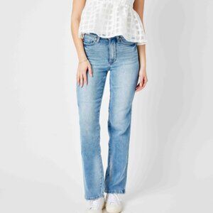 NWT JUDY BLUE Tummy control high waist straight leg jeans